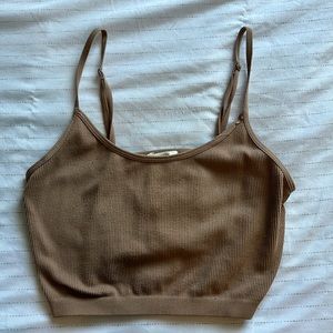 Bozzolo Fitted & Adjustable Thin Strap Crop Top